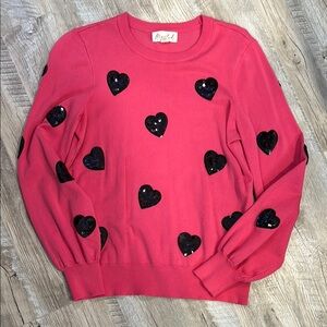 Pink Heart Sweater